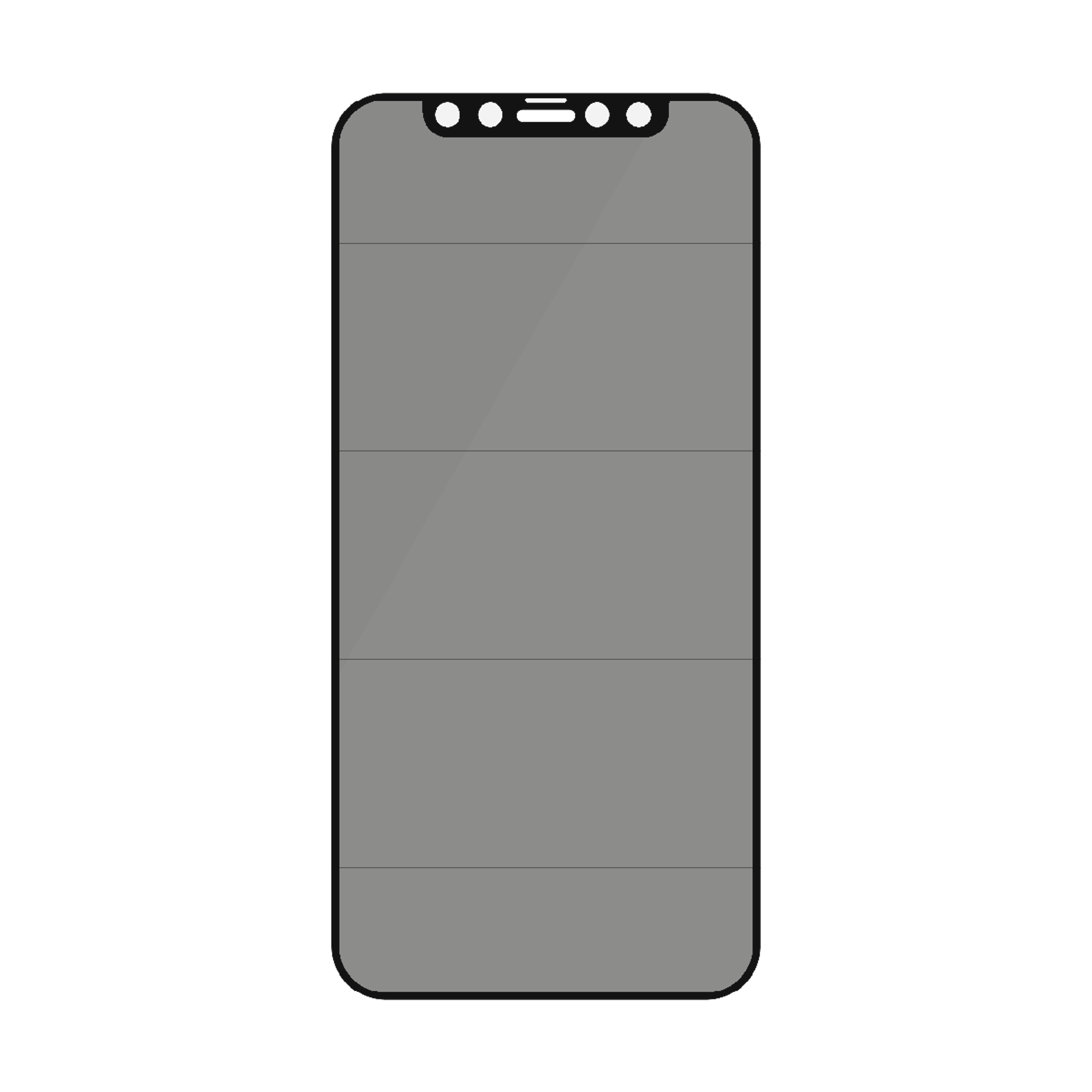 PanzerGlass® Privacy Screen Protector iPhone 12 | 12 Pro | Edge-to-Edge